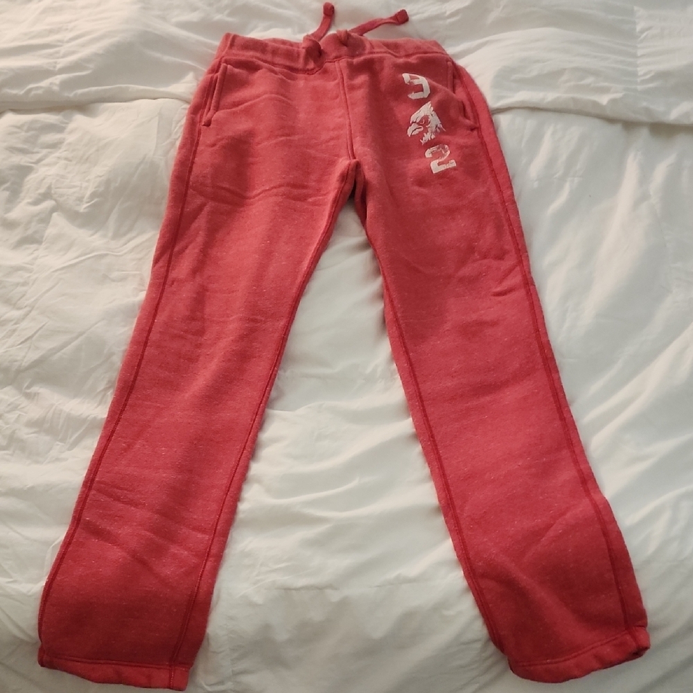 Abercrombie & Fitch Red Sweatpants